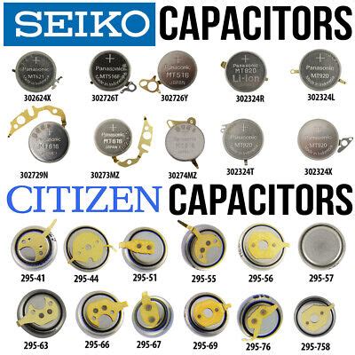 seiko watch capacitor replacement cost.